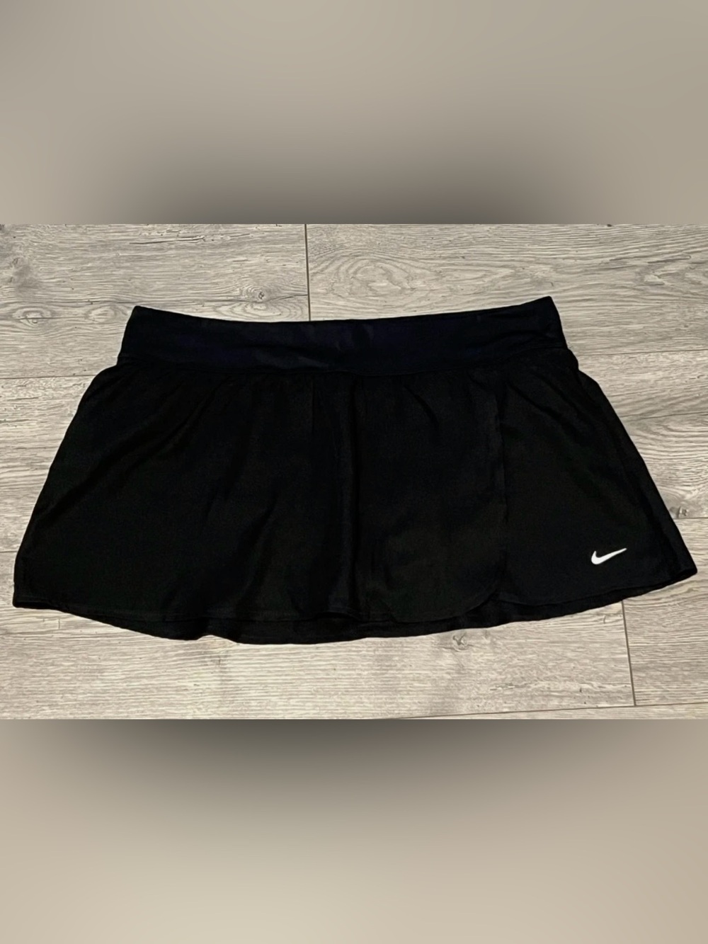 1X Womens Plus NIKE Swim Essential Solid Element Boardskirt Skirt Black Swimsuit